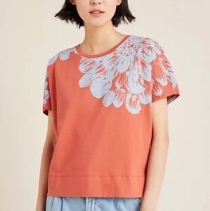Anthropologie Floral Barbra Sweatshirt
